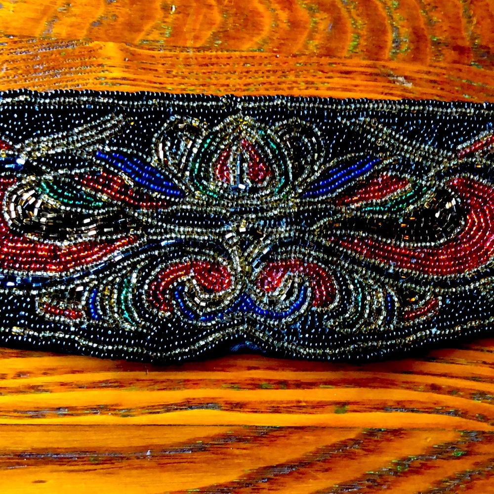 Vintage 1980's CHRISTIAN DIOR "Ceintures" colorful beaded belt